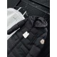 MONCLER Hooded Long Length Matte Nylon Down Coat 95% Duck Down Black Unisex 2026AW