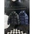 LOUIS VUITTON Monogram Jacquard Yoke Hooded Puffer Down Jacket 95% Duck Down Black Navy Unisex 2026AW