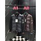 MONCLER Sleeve Pocket Knit Hybrid Stand Collar Down Jacket 95% Duck Down Black Brown Unisex 2026AW