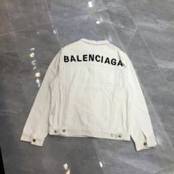 2022AW Denim Coat Limited Quantity Miraculous Arrival BALENCIAGA Balenciaga