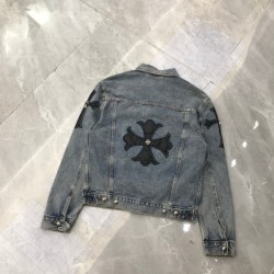 2022AW denim coat fashionable style CHROME HEARTS Chrome Hearts