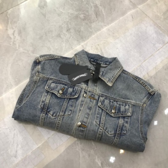 2022AW denim coat fashionable style CHROME HEARTS Chrome Hearts 2022AW denim coat fashionable style CHROME HEARTS Chrome Hearts