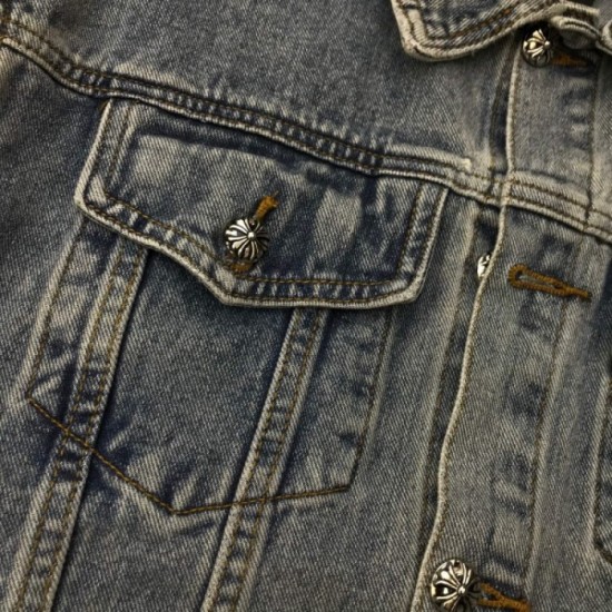 2022AW denim coat fashionable style CHROME HEARTS Chrome Hearts 2022AW denim coat fashionable style CHROME HEARTS Chrome Hearts