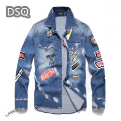 Last Chance Men's Denim Coat 2022 DSQUARED2
