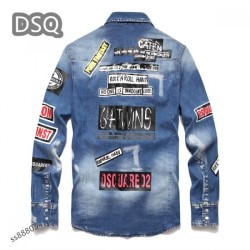 Last Chance Men's Denim Coat 2022 DSQUARED2