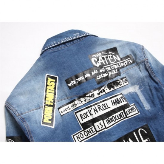 Last Chance Men's Denim Coat 2022 DSQUARED2 Last Chance Men's Denim Coat 2022 DSQUARED2