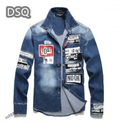 Elegant Men's Denim Coat for Adults 2022 DSQUARED2
