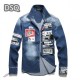 Elegant Men's Denim Coat for Adults 2022 DSQUARED2 Elegant Men's Denim Coat for Adults 2022 DSQUARED2