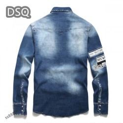 Elegant Men's Denim Coat for Adults 2022 DSQUARED2