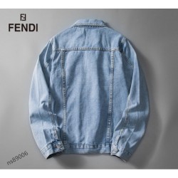 Dressed with a clean impression Men's denim coat 2022 FENDI Fendi