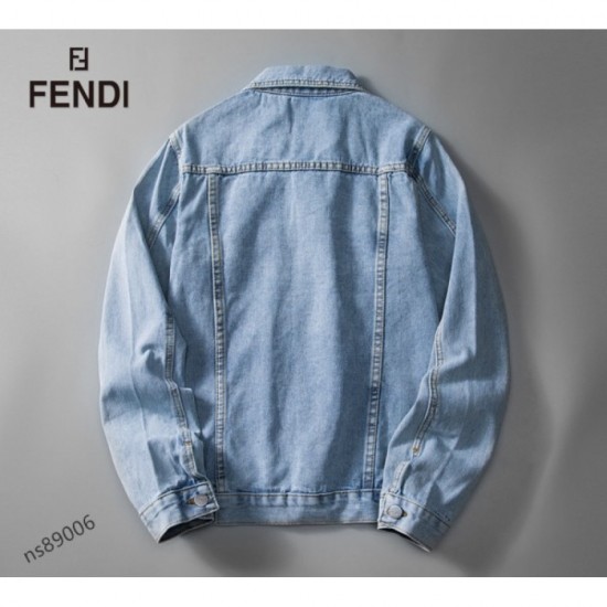 Dressed with a clean impression Men's denim coat 2022 FENDI Fendi Dressed with a clean impression Men's denim coat 2022 FENDI Fendi