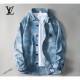Fashionable men's denim coat that goes half a step ahead 2022 LOUIS VUITTON Louis Vuitton Fashionable men's denim coat that goes half a step ahead 2022 LOUIS VUITTON Louis Vuitton
