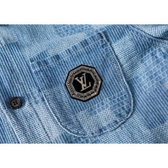 Fashionable men's denim coat that goes half a step ahead 2022 LOUIS VUITTON Louis Vuitton Fashionable men's denim coat that goes half a step ahead 2022 LOUIS VUITTON Louis Vuitton