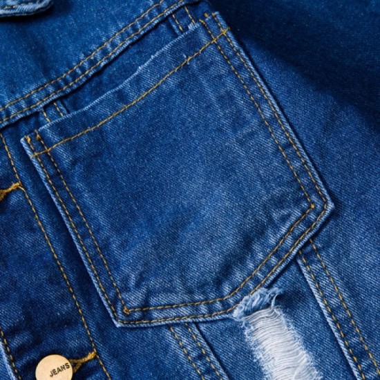 Men's Denim Coat with a Remarkable Omission 2022 PRADA Prada Men's Denim Coat with a Remarkable Omission 2022 PRADA Prada