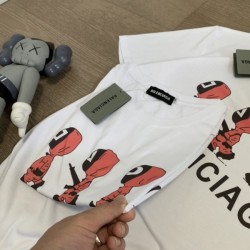 BALENCIAGA Balenciaga 2022SS New Year sale item Men's and women's short sleeve T-shirt