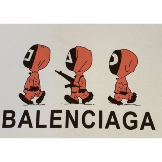 BALENCIAGA Balenciaga 2022SS New Year sale item Men's and women's short sleeve T-shirt BALENCIAGA Balenciaga 2022SS New Year sale item Men's and women's short sleeve T-shirt