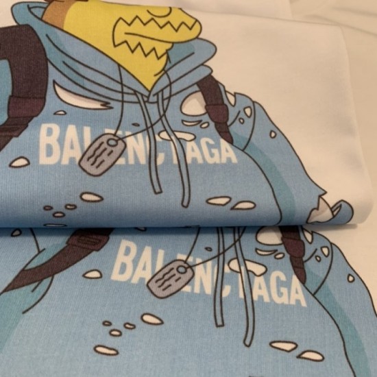BALENCIAGA Balenciaga 2022SS Gentle luxury popular color Men's and women's short-sleeved T-shirt BALENCIAGA Balenciaga 2022SS Gentle luxury popular color Men's and women's short-sleeved T-shirt
