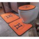 HERMES Hermes bath toilet 3-piece set 2022SS popular cute HERMES Hermes bath toilet 3-piece set 2022SS popular cute