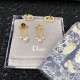 2022 DIOR Dior earrings with popular new logo 2022 DIOR Dior earrings with popular new logo