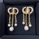 2022 DIOR Dior earrings with popular new logo 2022 DIOR Dior earrings with popular new logo
