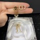 2022 DIOR Dior earrings with popular new logo 2022 DIOR Dior earrings with popular new logo