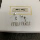 Super deals cheap 2022 MIU MIU Miu Miu earrings Super deals cheap 2022 MIU MIU Miu Miu earrings