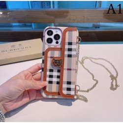 BURBERRY 2022SS Spring color pre-emptive iphone carrying case 2 colors selectable