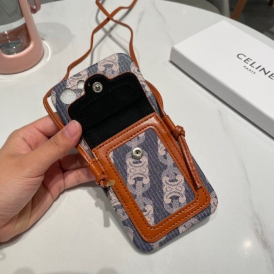 CELINE Celine 2022SS Summer essential item iphone carrying case CELINE Celine 2022SS Summer essential item iphone carrying case