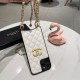 CHANEL 2022SS Wearing fashionable advanced iphone carrying case 2 colors selectable CHANEL 2022SS Wearing fashionable advanced iphone carrying case 2 colors selectable