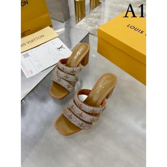 Super fashionable popular high heel slippers 2022SS LOUIS VUITTON Louis Vuitton Super fashionable popular high heel slippers 2022SS LOUIS VUITTON Louis Vuitton