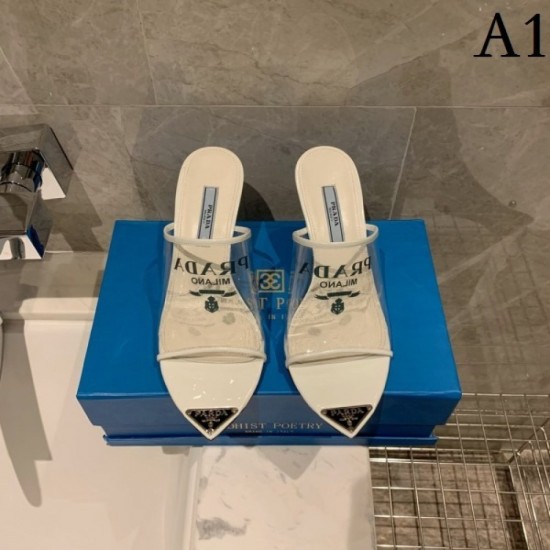 Spring and summer continue to pay attention High heel slippers 2022SS PRADA Prada Spring and summer continue to pay attention High heel slippers 2022SS PRADA Prada