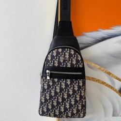 2022SS Men's chest bag Adult-like texture DIOR Dior