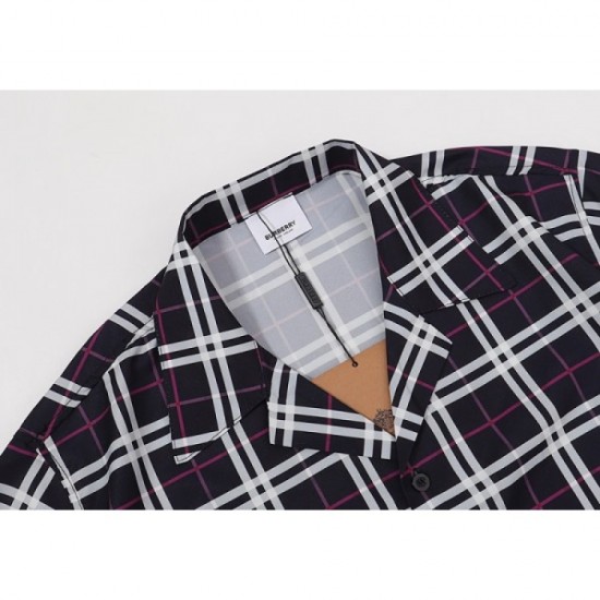 BURBERRY Burberry 2022 men's short-sleeved shirt super large bargain extreme popularity BURBERRY Burberry 2022 men's short-sleeved shirt super large bargain extreme popularity