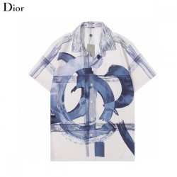 DIOR Dior 2022 Men's short-sleeved shirt Summer new work that combines freshness and product