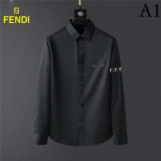 FENDI Fendi 2022 Men's Long Sleeve Shirt Fashionable Autumn Style FENDI Fendi 2022 Men's Long Sleeve Shirt Fashionable Autumn Style