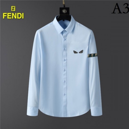 FENDI Fendi 2022 Men's Long Sleeve Shirt Fashionable Autumn Style FENDI Fendi 2022 Men's Long Sleeve Shirt Fashionable Autumn Style