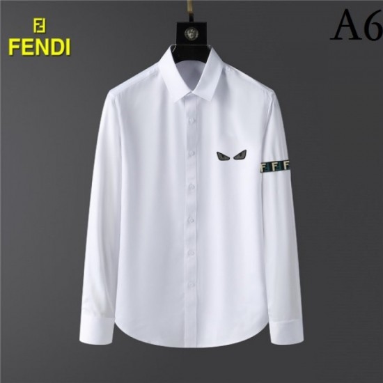 FENDI Fendi 2022 Men's Long Sleeve Shirt Fashionable Autumn Style FENDI Fendi 2022 Men's Long Sleeve Shirt Fashionable Autumn Style