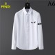 FENDI Fendi 2022 Men's Long Sleeve Shirt Fashionable Autumn Style FENDI Fendi 2022 Men's Long Sleeve Shirt Fashionable Autumn Style