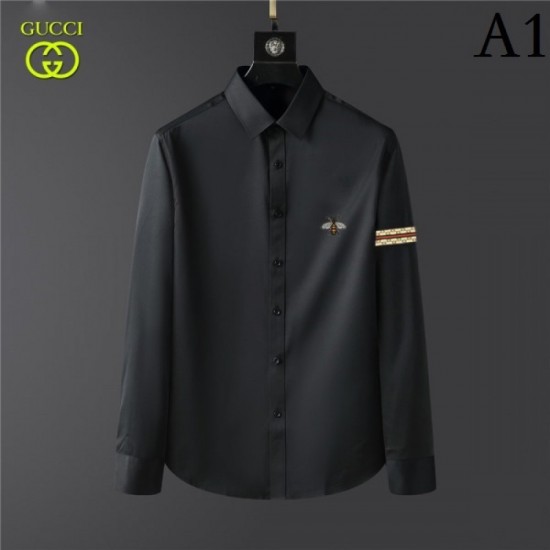 GUCCI Gucci 2022 men's long-sleeved shirt This autumn's new work taken for granted GUCCI Gucci 2022 men's long-sleeved shirt This autumn's new work taken for granted