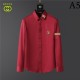GUCCI Gucci 2022 men's long-sleeved shirt with the latest fashionable logo GUCCI Gucci 2022 men's long-sleeved shirt with the latest fashionable logo