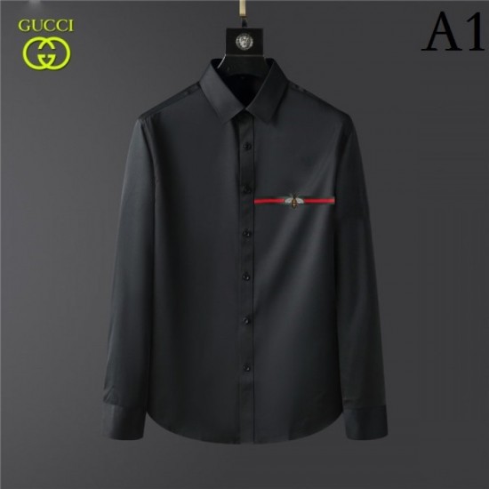 Gucci 2022 Men's Long Sleeve Shirt Unique Fall Winter Outfits Gucci 2022 Men's Long Sleeve Shirt Unique Fall Winter Outfits