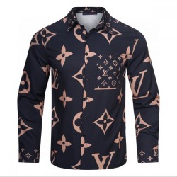 LOUIS VUITTON Louis Vuitton 2022 men's long sleeve shirt has a neat feeling