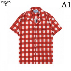 PRADA Prada 2022 men's short-sleeved shirt popular every year spring and summer new work