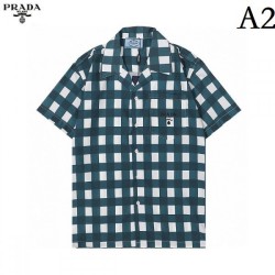 PRADA Prada 2022 men's short-sleeved shirt popular every year spring and summer new work