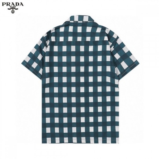 PRADA Prada 2022 men's short-sleeved shirt popular every year spring and summer new work PRADA Prada 2022 men's short-sleeved shirt popular every year spring and summer new work