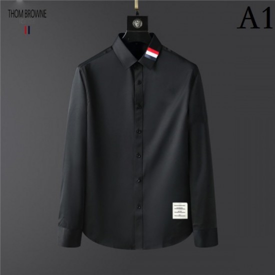 THOM BROWNE Thom Browne 2022 men's long-sleeved shirt crazy about elegant colors THOM BROWNE Thom Browne 2022 men's long-sleeved shirt crazy about elegant colors