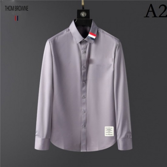 THOM BROWNE Thom Browne 2022 men's long-sleeved shirt crazy about elegant colors THOM BROWNE Thom Browne 2022 men's long-sleeved shirt crazy about elegant colors