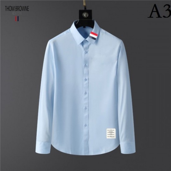 THOM BROWNE Thom Browne 2022 men's long-sleeved shirt crazy about elegant colors THOM BROWNE Thom Browne 2022 men's long-sleeved shirt crazy about elegant colors