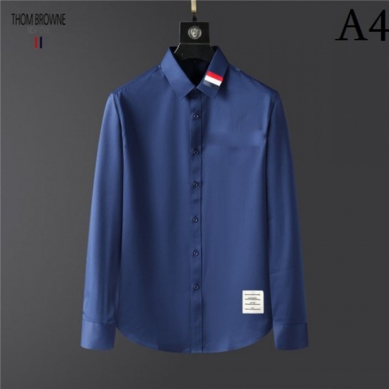 THOM BROWNE Thom Browne 2022 men's long-sleeved shirt crazy about elegant colors THOM BROWNE Thom Browne 2022 men's long-sleeved shirt crazy about elegant colors