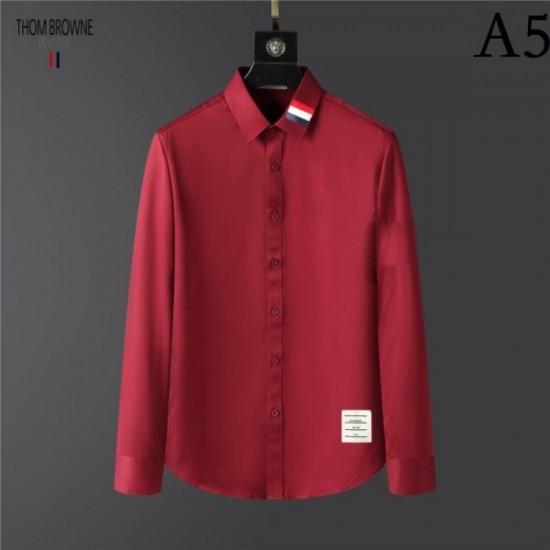 THOM BROWNE Thom Browne 2022 men's long-sleeved shirt crazy about elegant colors THOM BROWNE Thom Browne 2022 men's long-sleeved shirt crazy about elegant colors